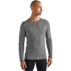 Icebreaker Men's Merino 200 Oasis Long Sleeve Crewe Thermal Top 7 Icebreaker Men's Merino 200 Oasis Long Sleeve Crewe Thermal Top -Outdoor Clothing Sale 104365013 2