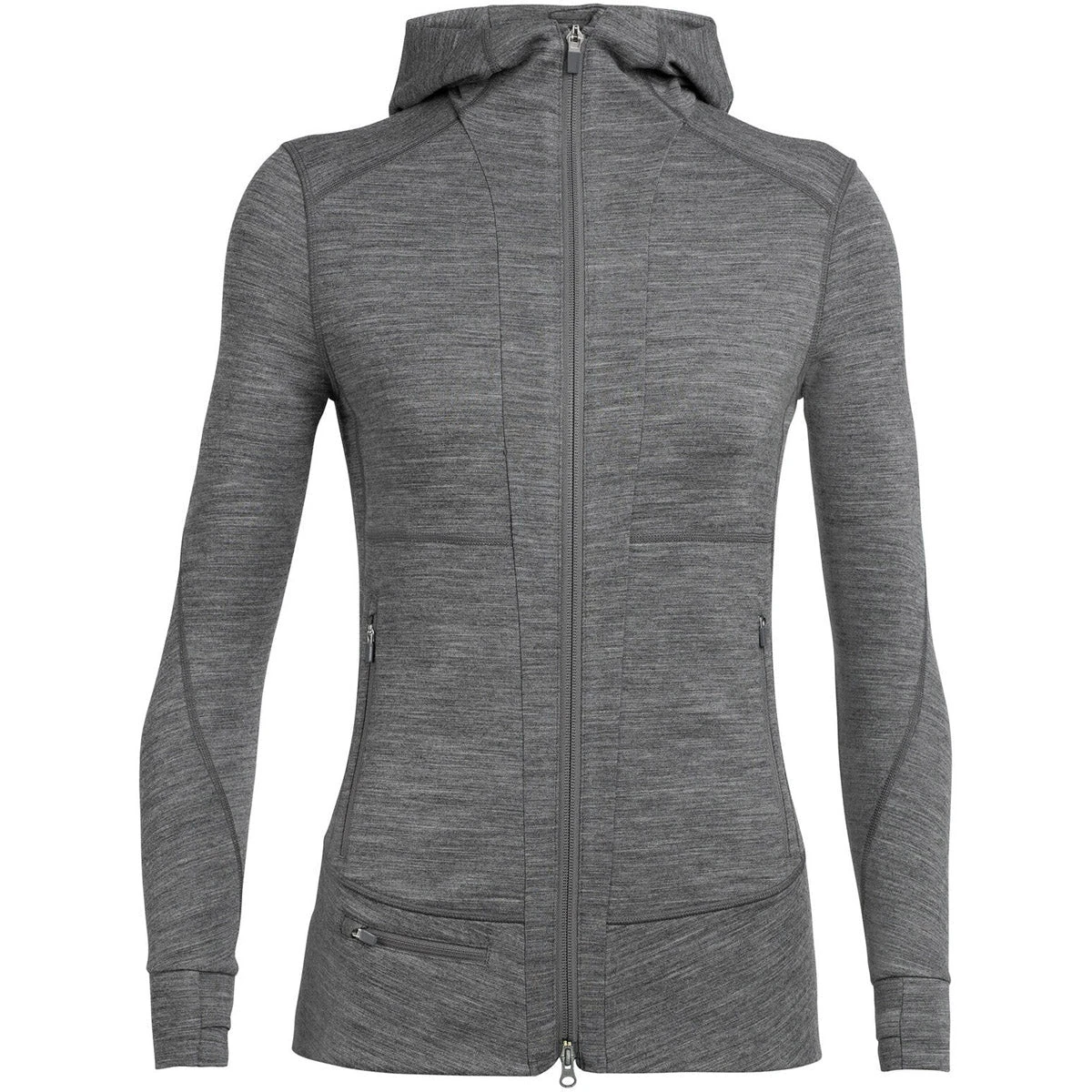 Icebreaker Women's Merino Quantum II Long Sleeve Zip Hood Jacket 3 Icebreaker Women's Merino Quantum II Long Sleeve Zip Hood Jacket