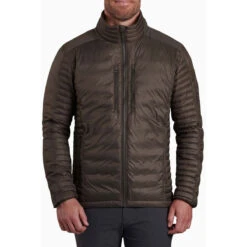 KUHL Men's Spyfire Jacket -Outdoor Clothing Sale 1122 ms spyfire jacket dark olive front pdp photo