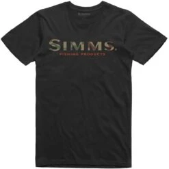 Men's Simms Logo T-Shirt -Outdoor Clothing Sale 12803 001 Simms Logo Tee Black s21