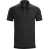 Arcteryx Men's Captive Short Sleeve Polo -Outdoor Clothing Sale 14450 Captive Polo Shirt SS M Black S20