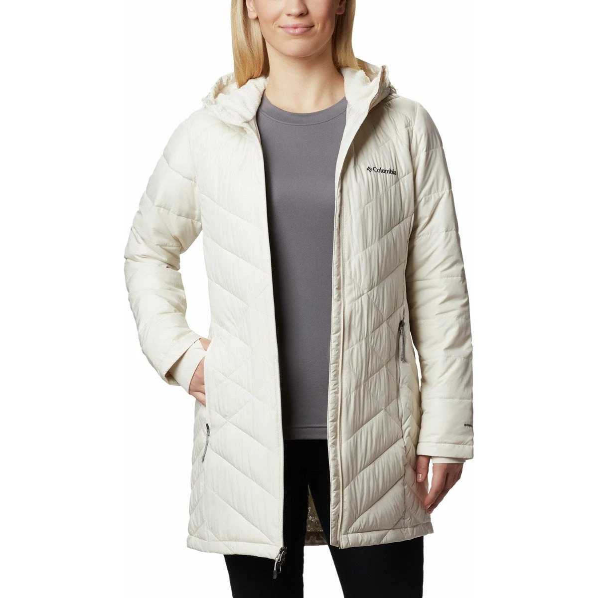Columbia Women's Heavenly Long Hooded Jacket 4 Columbia Women's Heavenly Long Hooded Jacket - Image 2