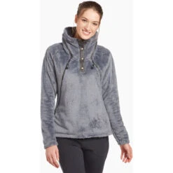 KUHL Women's Flight Pullover -Outdoor Clothing Sale 2041 ws flight pullover flint front d14e0220 9948 465e a38c f785c8c69c71