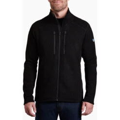 KUHL Men's Interceptr Fleece Jacket -Outdoor Clothing Sale 3183 Interceptr FZ Black Front
