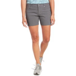 KUHL Women's Trekr Short 5.5" 10 KUHL Women's Trekr Short 5.5" -Outdoor Clothing Sale 6356 Trekr Short 5 5 Charcoal Front