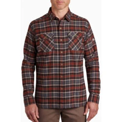 KUHL Men's Dillingr Flannel Shirt -Outdoor Clothing Sale 7186 dillingr flannel ls redwood front pdp photo b04de18b 371d 4b5d b8e2 268d931cf2d1