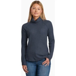 KUHL Women's Petra Turtleneck -Outdoor Clothing Sale 8066 Petra Turtleneck Abyss Front