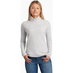KUHL Women's Petra Turtleneck -Outdoor Clothing Sale 8066 Petra Turtleneck Ash Front