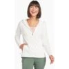 KUHL Women's Bandita 1/2 Zip Pullover -Outdoor Clothing Sale 8453 Bandita Halfzip Pullover White Front