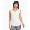 KUHL Women's Juniper Tank -Outdoor Clothing Sale 8454 Juniper Tank White Front