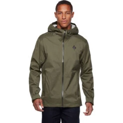 Black Diamond Men's Stormline Stretch Rain Shell -Outdoor Clothing Sale CDT0 3010 M STORMLINE STRETCH RAIN SHELL TUNDRA 01