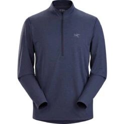 Arcteryx Men's Cormac Zip Neck Long Sleeve Shirt 7 Arcteryx Men's Cormac Zip Neck Long Sleeve Shirt -Outdoor Clothing Sale Cormac Zip Neck Shirt LS Black Sapphire 1