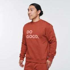 Cotopaxi Men's Do Good Crew Sweatshirt -Outdoor Clothing Sale CrewSweatshirtDoGoodSpice 1