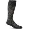 Women's Damask Graduated Compression Socks -Outdoor Clothing Sale Damask SW16W Black
