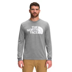The North Face Men's Long-Sleeve Half Dome Tee -Outdoor Clothing Sale NF0A4AAK GAZ hero