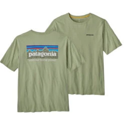 Patagonia Men's P-6 Mission Organic T-Shirt -Outdoor Clothing Sale POS WBS23 37529 SLVG