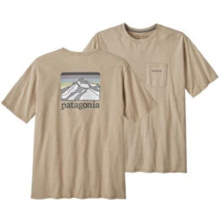 Patagonia Men's Line Logo Ridge Pocket Responsibili-Tee -Outdoor Clothing Sale POS WBS23 38511 ORTN