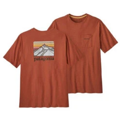 Patagonia Men's Line Logo Ridge Pocket Responsibili-Tee -Outdoor Clothing Sale POS WBS23 38511 QZCO