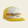 Los Hermanos Badge Snapback -Outdoor Clothing Sale Snapback Hat Howler Electric Stripe Gold Stone Front
