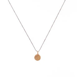 Tiny Charm Necklace - 16" -Outdoor Clothing Sale TinyCharmDiscGold 2009 TA G 16