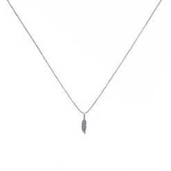 Tiny Charm Necklace - 16" -Outdoor Clothing Sale TinyCharmFeatherSilver 2012 TA S 16