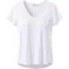 Prana Women's Foundation Short Sleeve Vneck -Outdoor Clothing Sale W11170142 WHITE ALT 9 b3cd11b2 ca6e 4f96 b468 d616193f4c1f