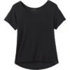 Prana Women's Foundation Slouch Top -Outdoor Clothing Sale W11202004 BLACK ALT 9
