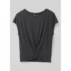 Prana Women's Pacific Drift Short Sleeve Top -Outdoor Clothing Sale W11212394 BLACK ALT 9