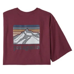 Patagonia Men's Line Logo Ridge Pocket Responsibili-Tee -Outdoor Clothing Sale WBF22 38511 SEQR