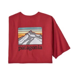 Patagonia Men's Line Logo Ridge Pocket Responsibili-Tee -Outdoor Clothing Sale WBS22 38511 SUMR
