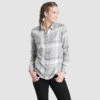 KUHL Women's Kamila Flannel -Outdoor Clothing Sale Womens Kamila Flannel 8377 Ash