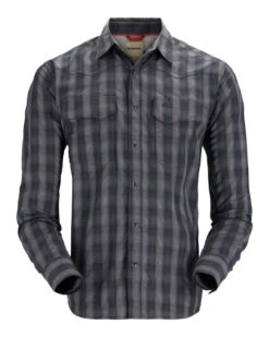 Men's Big Sky Long Sleeve Fishing Shirt -Outdoor Clothing Sale big sky black