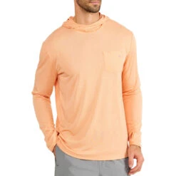 Men's Bamboo Lightweight Hoodie 38 Men's Bamboo Lightweight Hoodie -Outdoor Clothing Sale lightweight hoody tropic orange men top 1