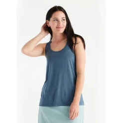 Women's Bamboo Motion Racerback Tank -Outdoor Clothing Sale motion racerback slate blue women 1